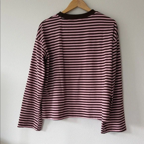 Princess Polly Pink and Brown Striped Top - Picture 5 of 5